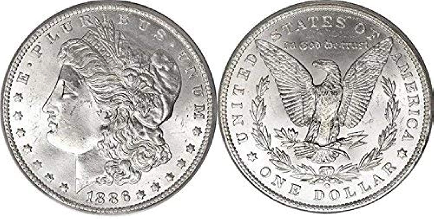 Morgan Silver Dollar close-up showing Lady Liberty and classic U.S. coin details.