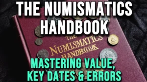 Cover of the Numismatics Handbook: Mastering U.S. Coins, Key Dates, and Errors – a collector’s guide to rare coins and minting mistakes