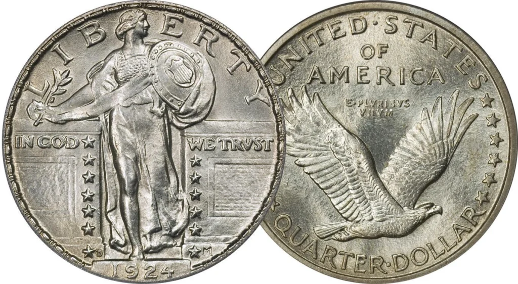 Standing Liberty Quarters BU Condition - Classic U.S. Silver Coin (1916–1930)